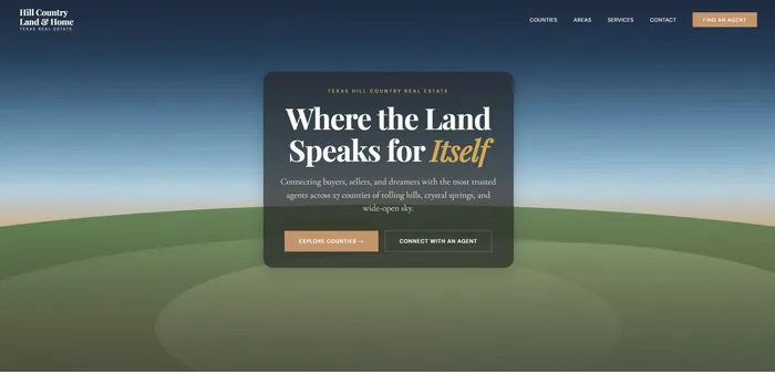 Real estate website preview
