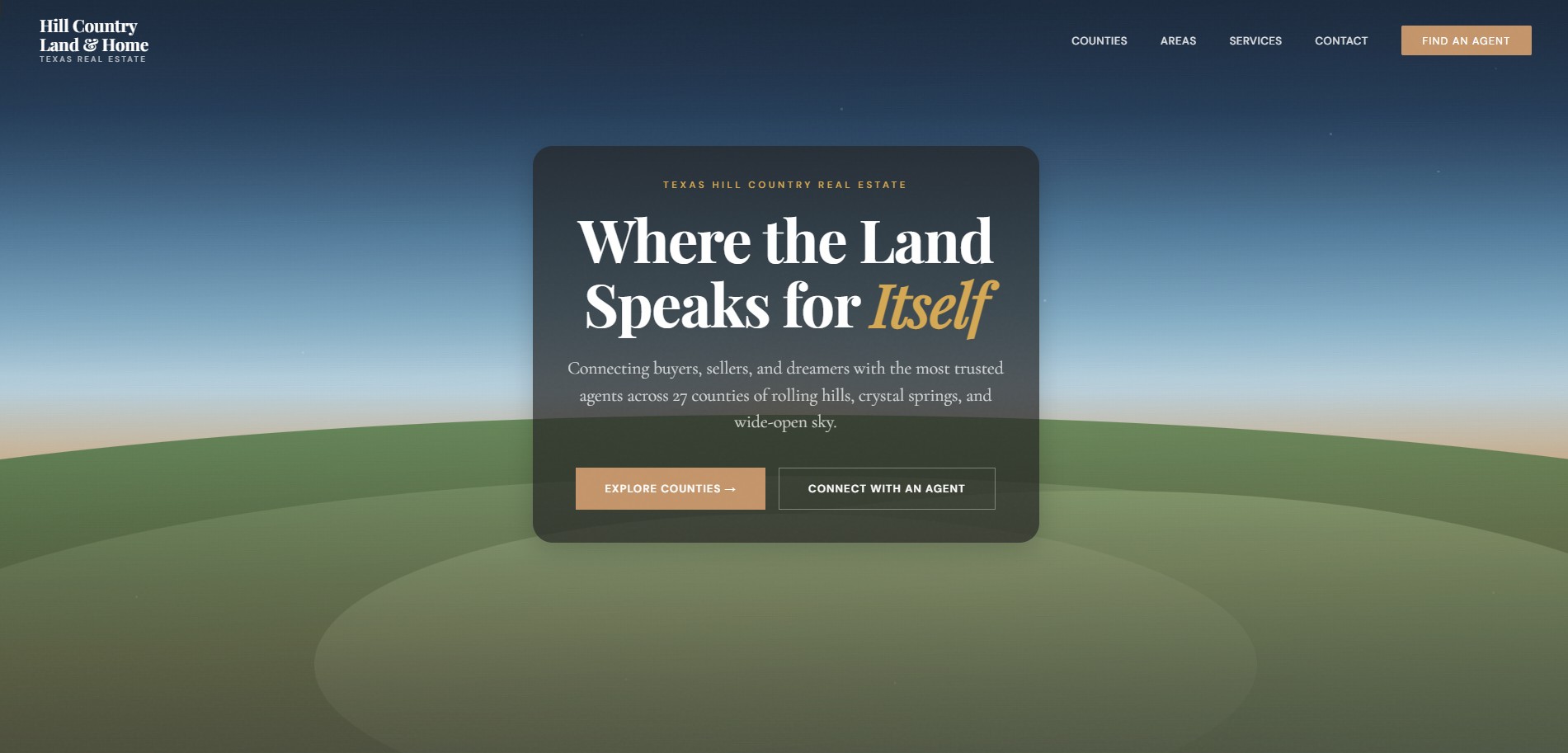 Real estate website preview